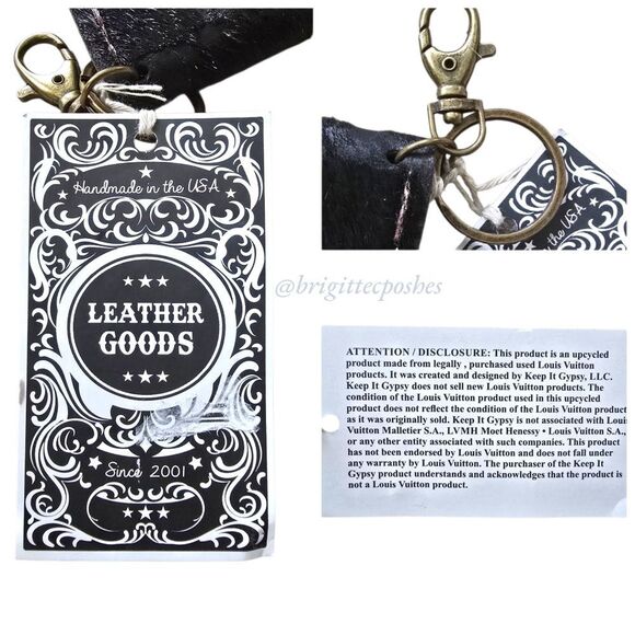 KEEP IT GYPSY Leather LV Accent Wristlet Purse - Picture 7 of 9